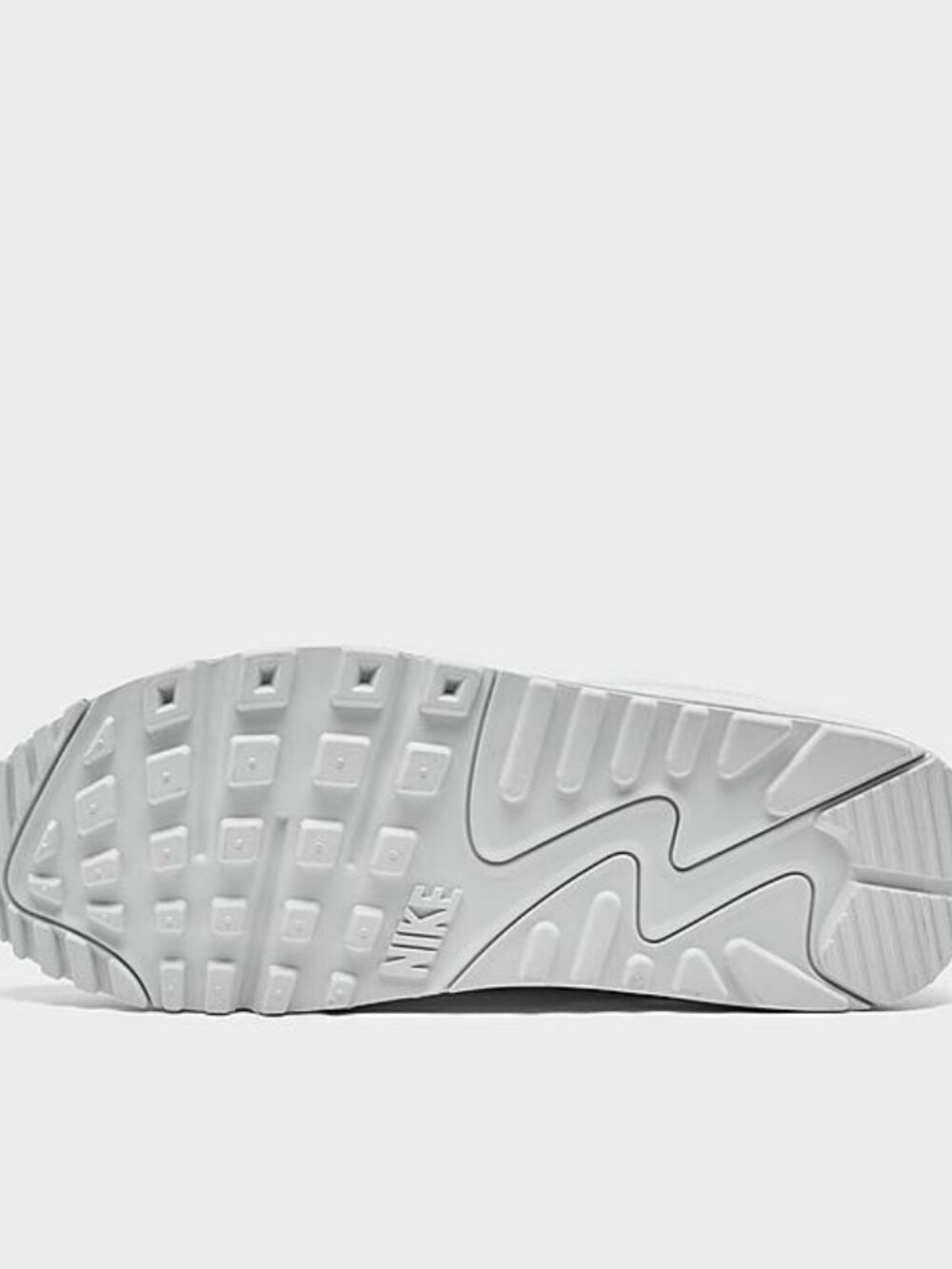 Women's Nike Air Max 90 Shoes - Triple White DH8010-100 - Picture 8 of 9